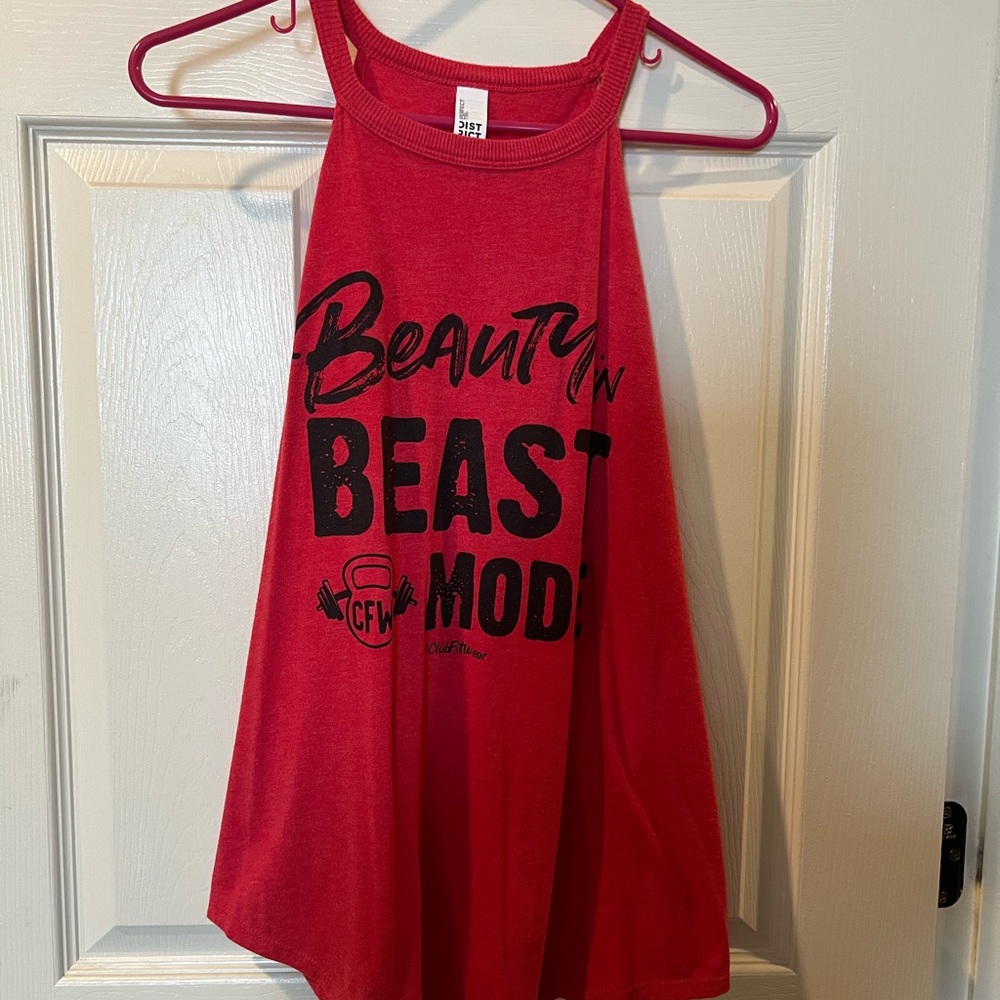 Red Graphic Tank Top